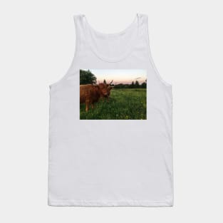 Scottish Highland Cattle Cow 2421 Tank Top